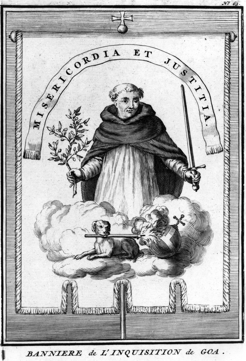 Banner of the Goa Inquisition, published in 'Relation de l'Inquisition ...