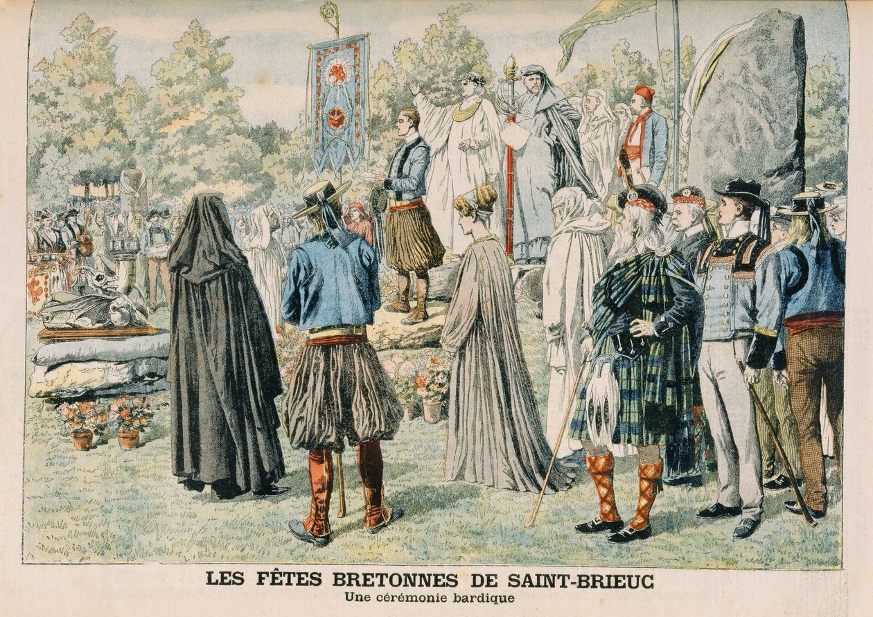Bardic Ceremony at Saint-Brieuc, Brittany, illustration from 