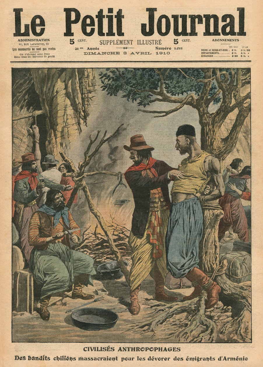 Chilean Bandits Devouring Armenian Emigrants, illustration from 