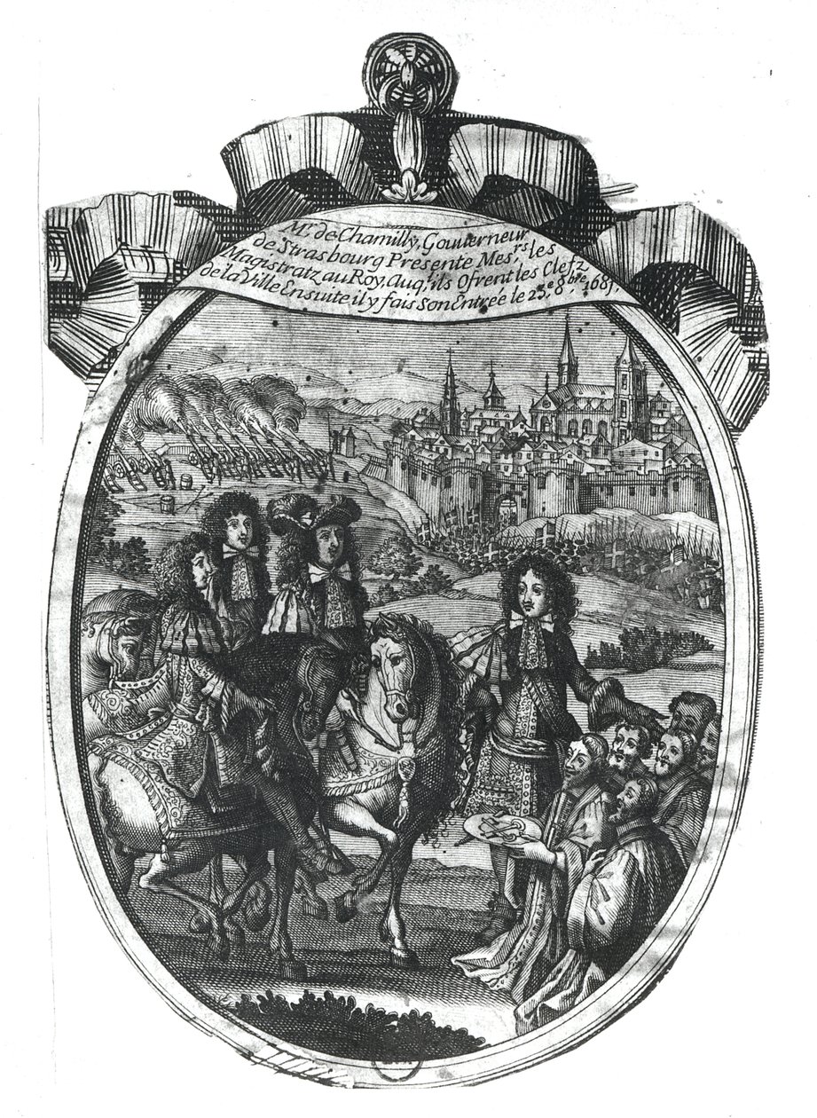 Entry of King Louis XIV in Strasbourg, 25th October 1681 by French School