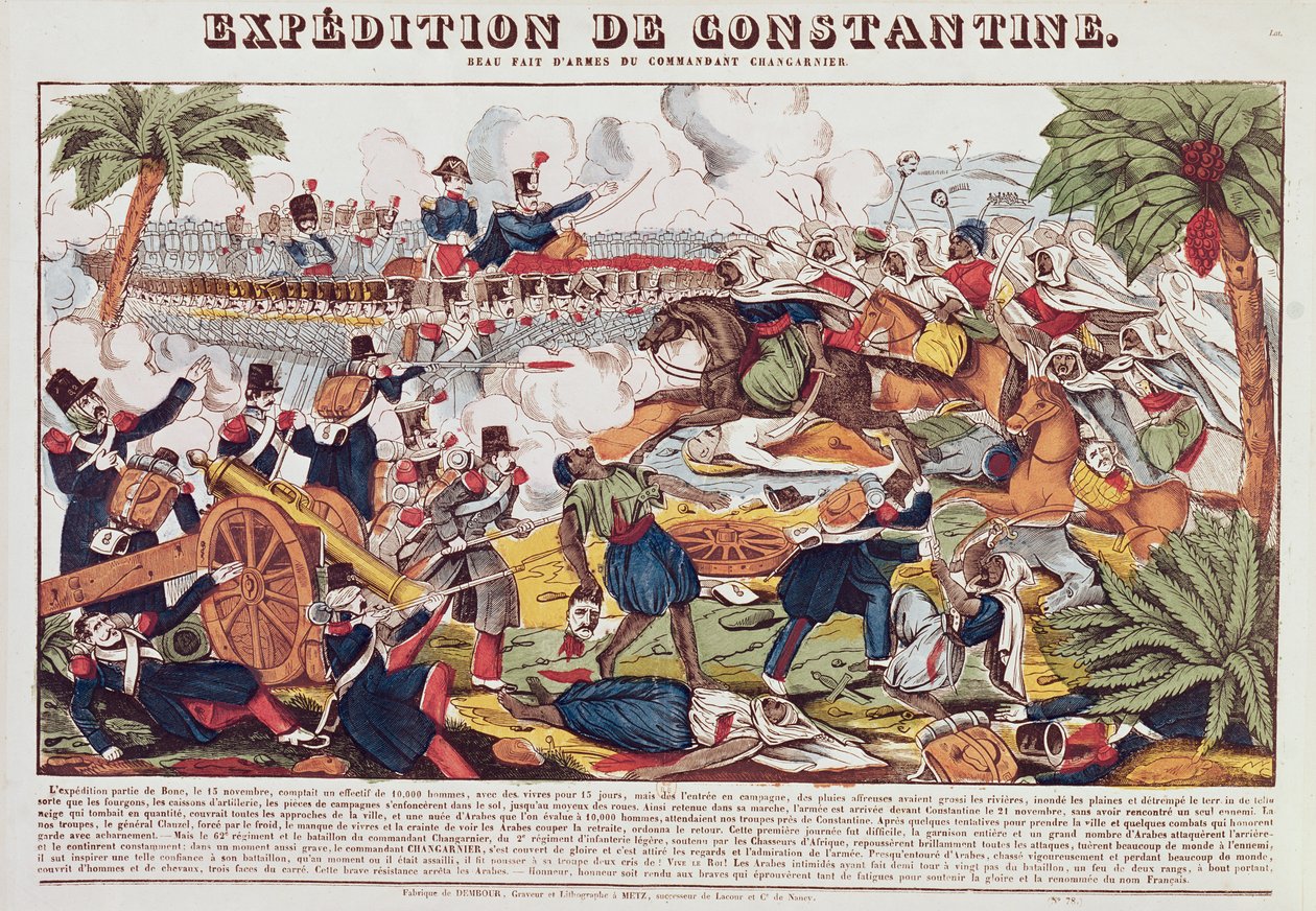 Expedition in Constantine under the Command of General Nicolas Changarnier, November 1836 by French School