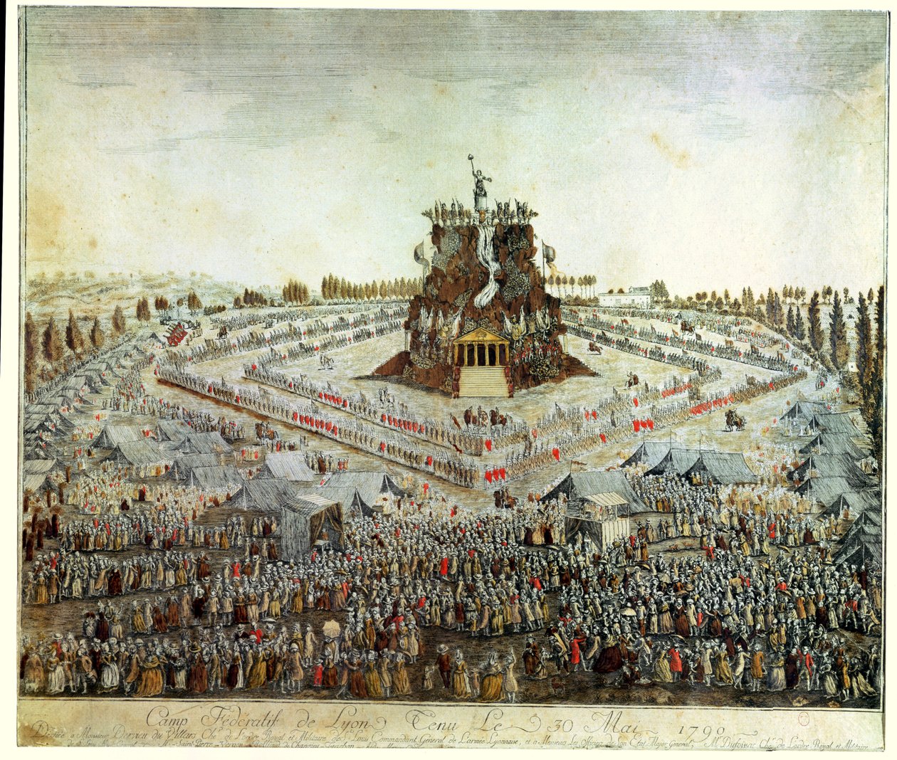 Federal Camp at Lyon by French School