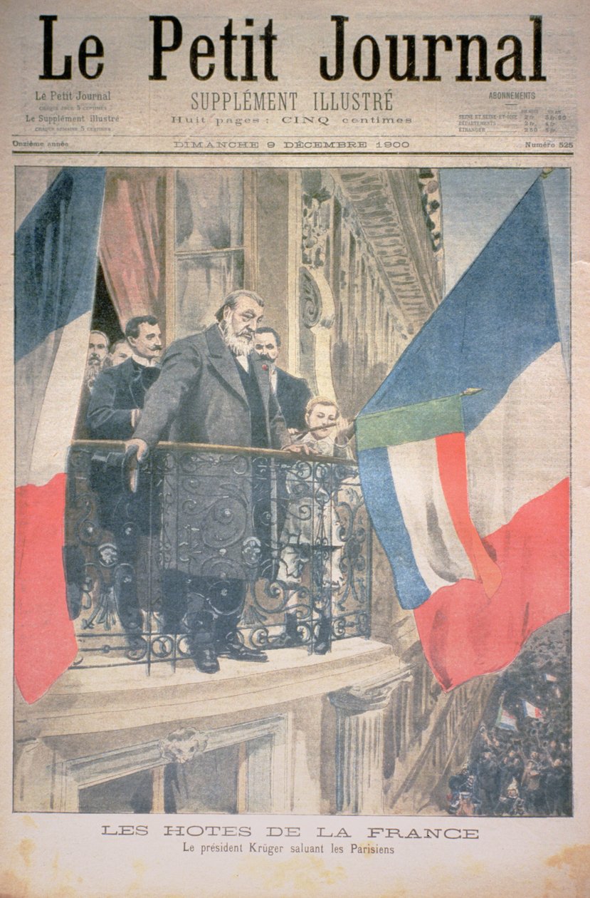 French Hosts: President Kruger Greets the Parisians, front cover of Le Petit Journal, 9 December 1900 by French School