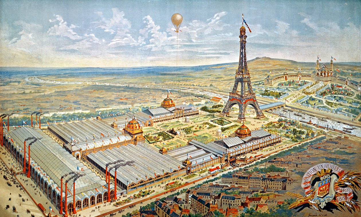 General View of the Universal Exhibition, Paris, 1889 by French School
