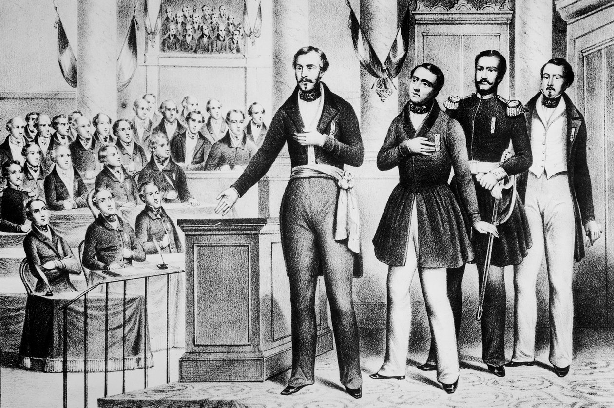 Louis Napoleon Bonaparte III Swearing Fidelity and Devotion to the French Republic by French School