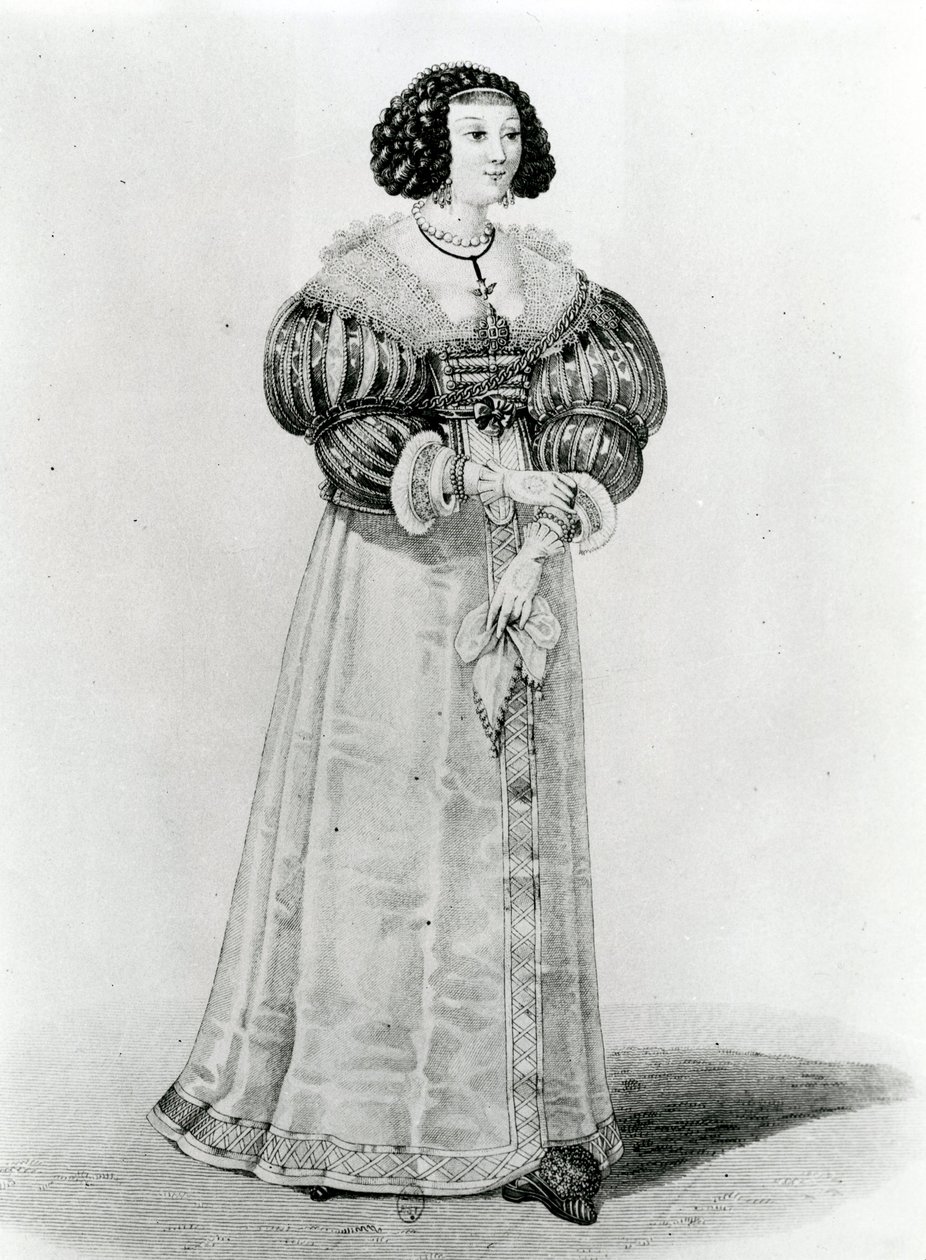 Marie-Louise Motier de La Fayette (1615-65) by French School
