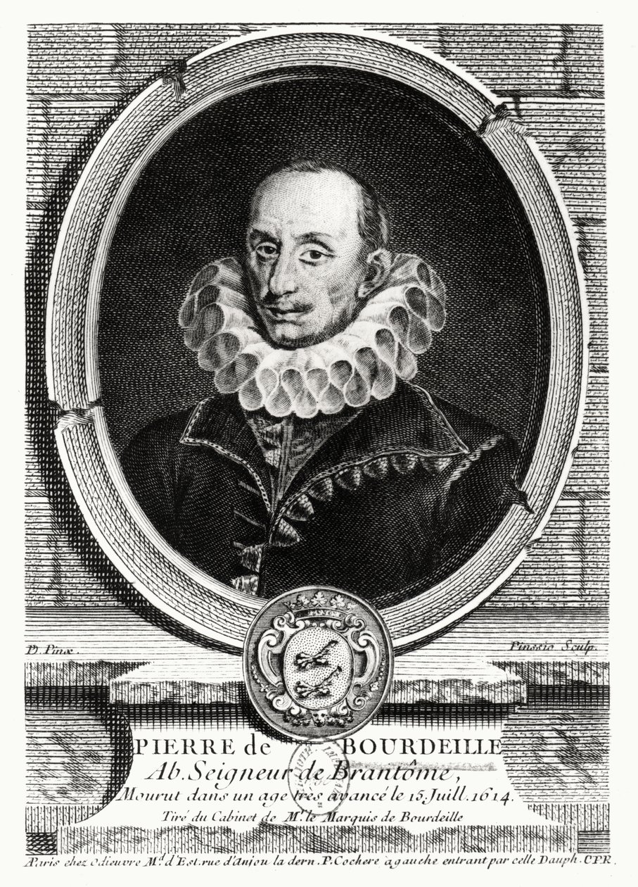 Medallion Portrait of Pierre de Bourdeille (1540-1614) Abbot of Brantome by French School