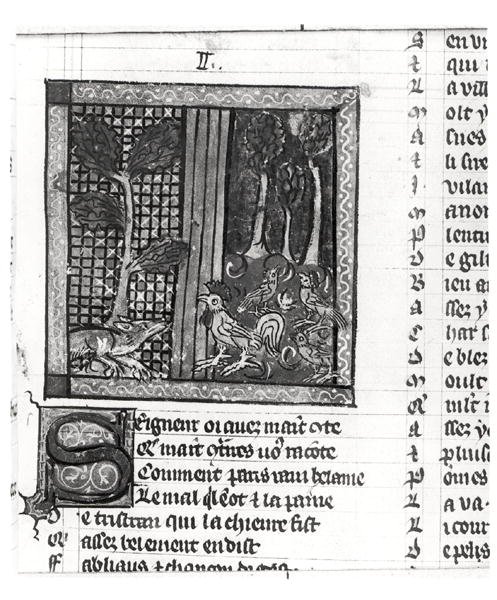 The Fox Flattering Chanteclerc, from Le Roman de Renart by French School