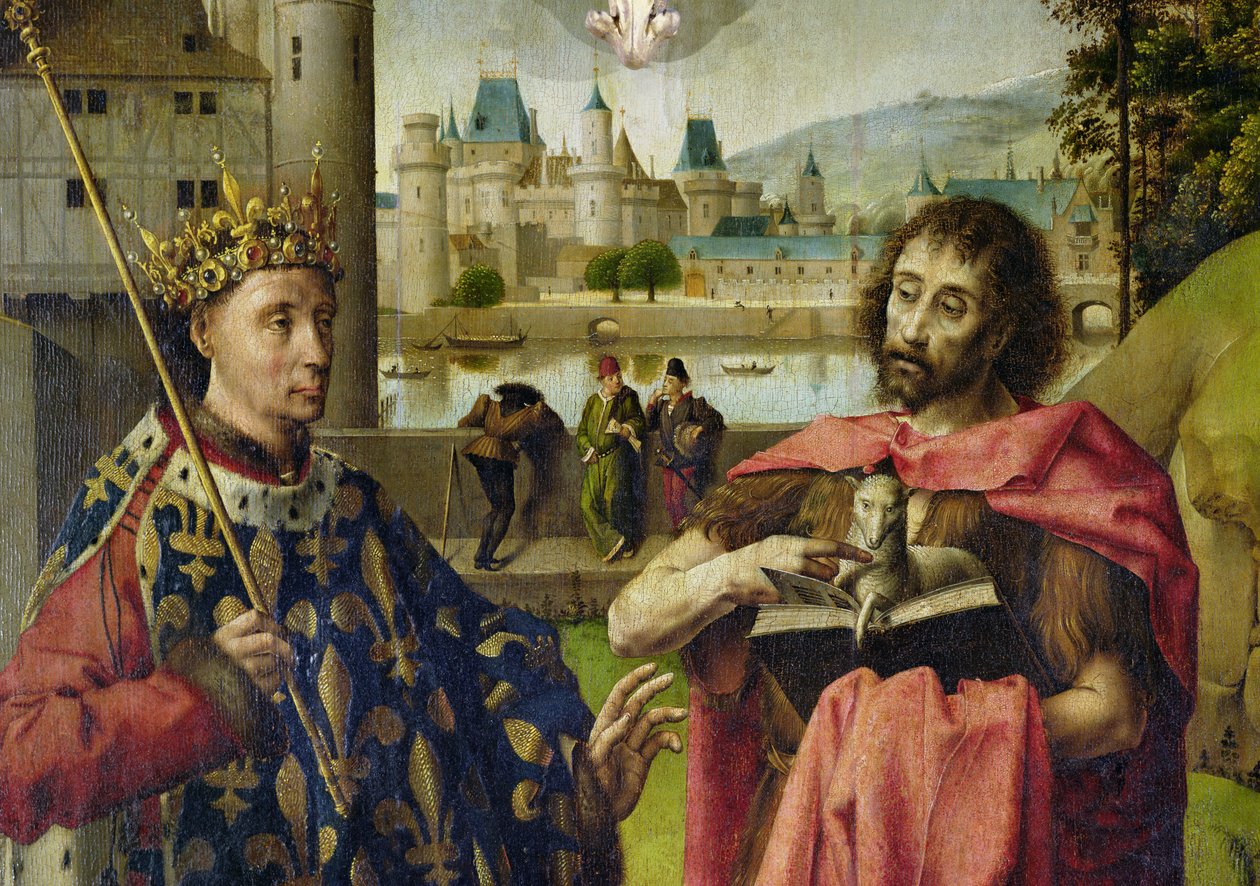Parliament of Paris Altarpiece, (detail) by French School