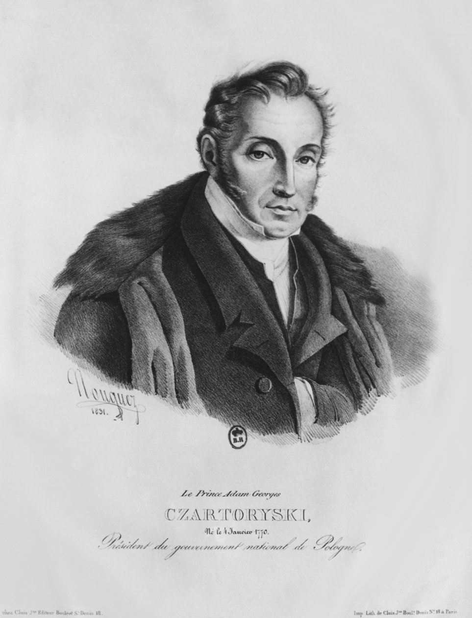 Prince Adam George Czartoryski, 1831 by French School