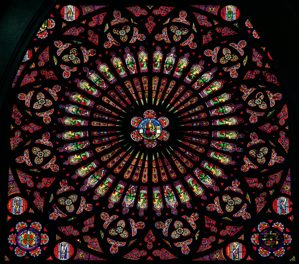 South Rose Window (13th century) by French School
