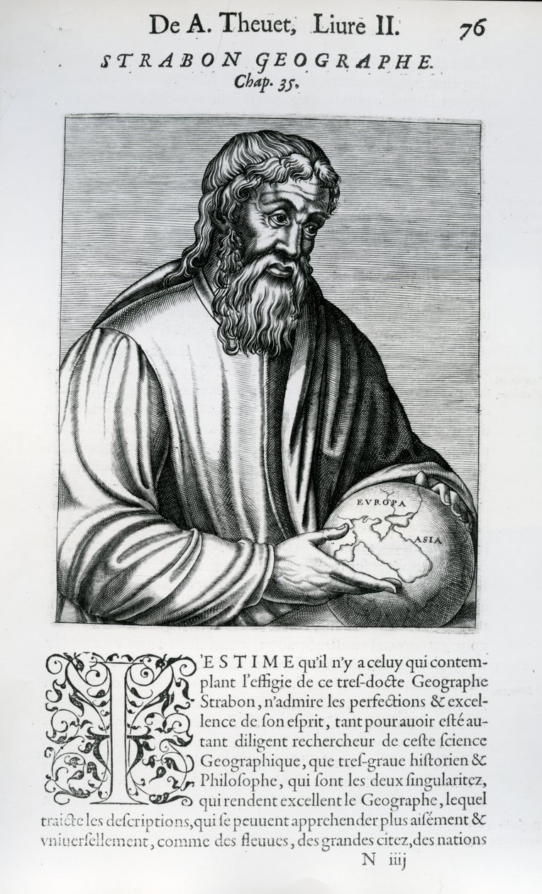 Strabo, illustration from Andre Thevet