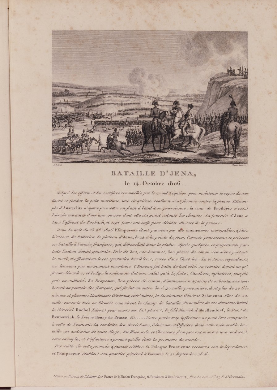 The Battle of Jena, 14th October 1806 by French School