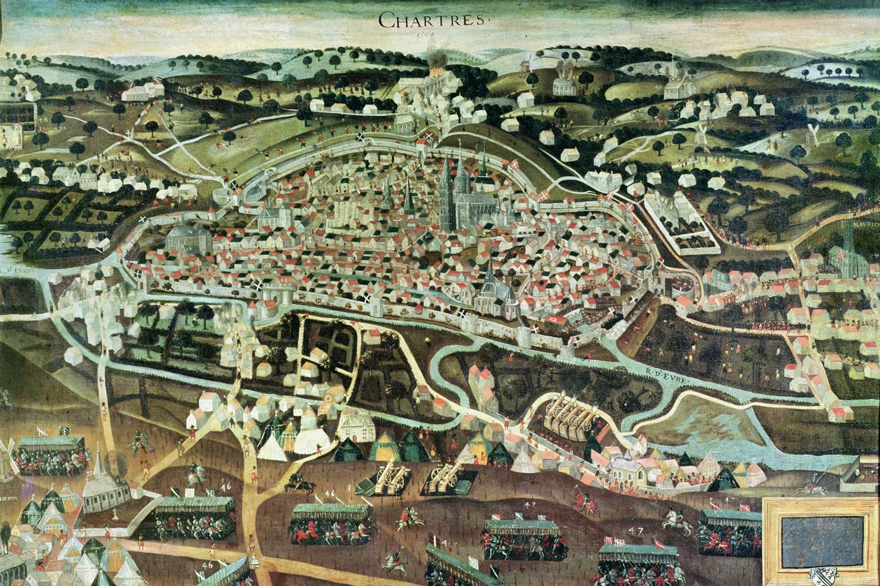 The Siege of Chartres in 1568 by French School