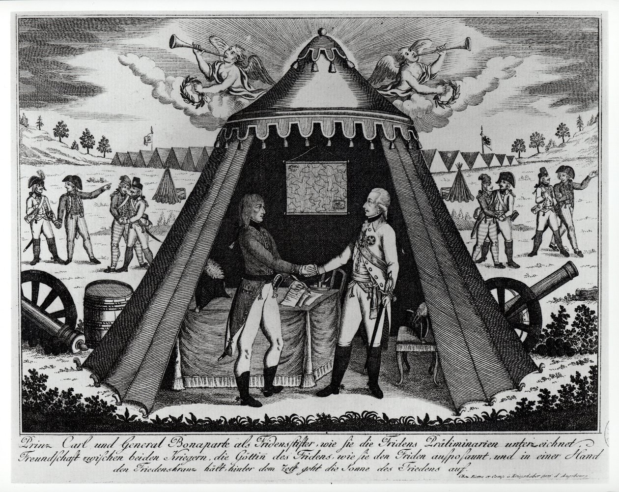 The Treaty of Campo Formio, 18th October 1797 by French School