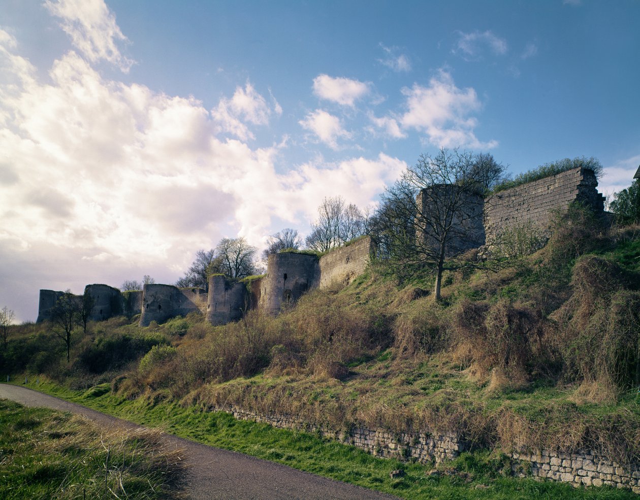 View of the fortifications by French School