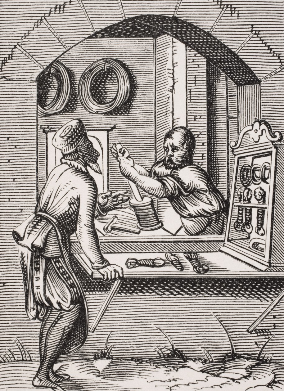 Wire Worker, after a woodcut by Jost Amman from 