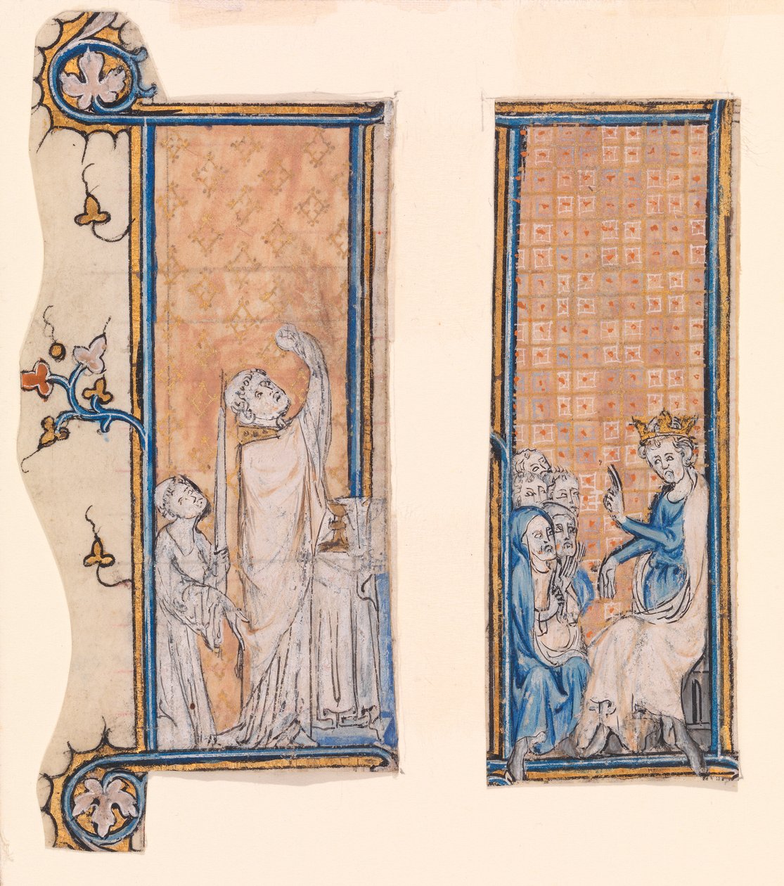 Wonder of the Host and Enthroned King by French School