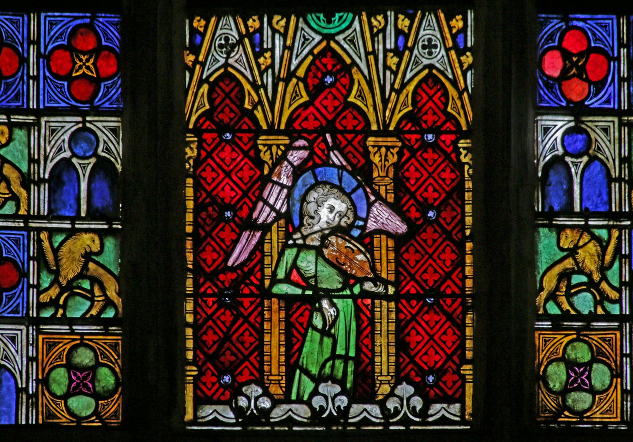 Window depicting Angel, c. 1320, 14th-20th century by French School