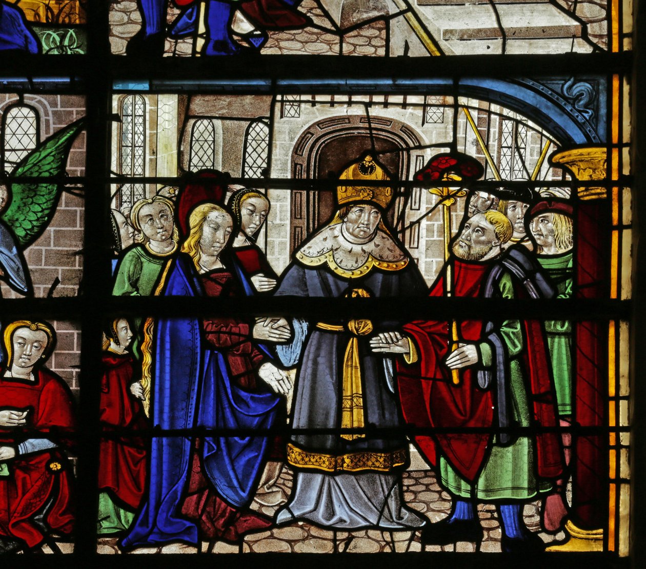 Window depicting the Marriage of the Virgin by French School