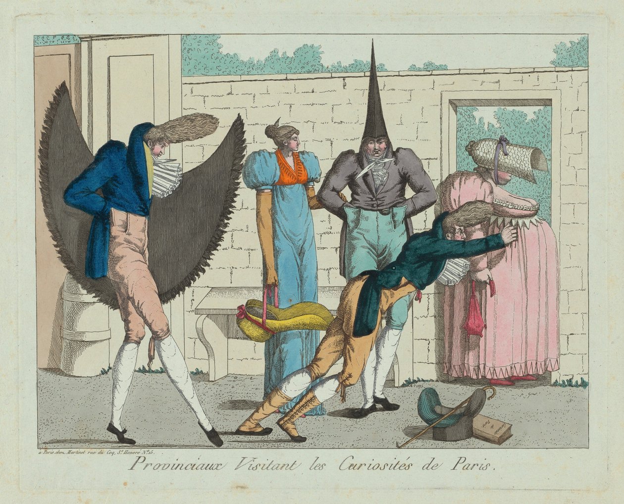 Provincials Visiting the Curiosities of Paris by French 19th Century