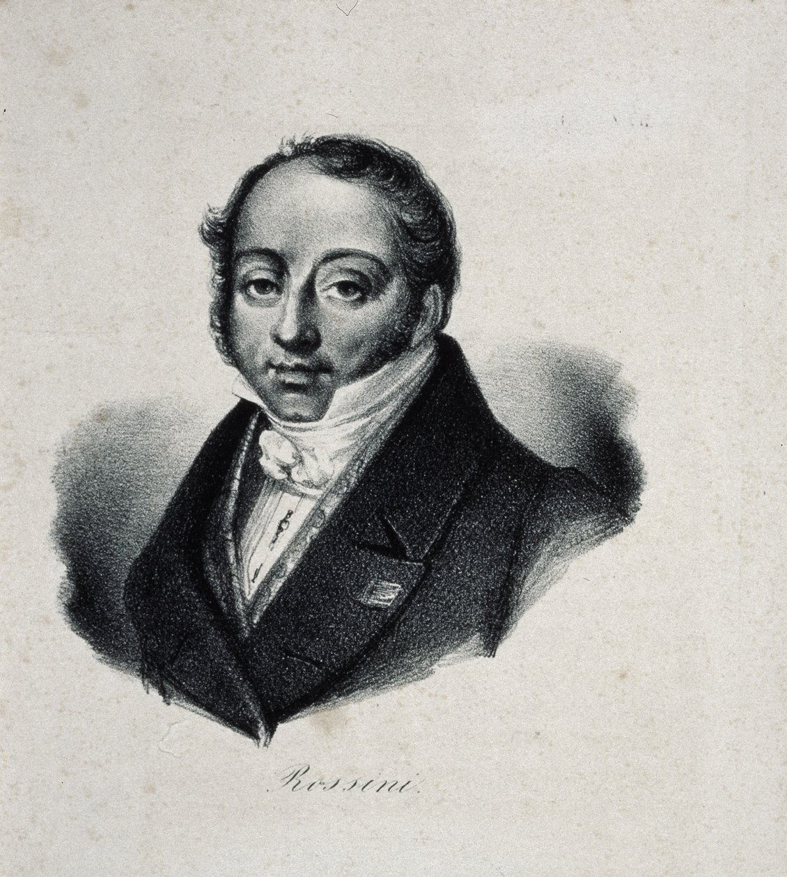 Portrait of the Composer Gioachino Antonio Rossini by French Master