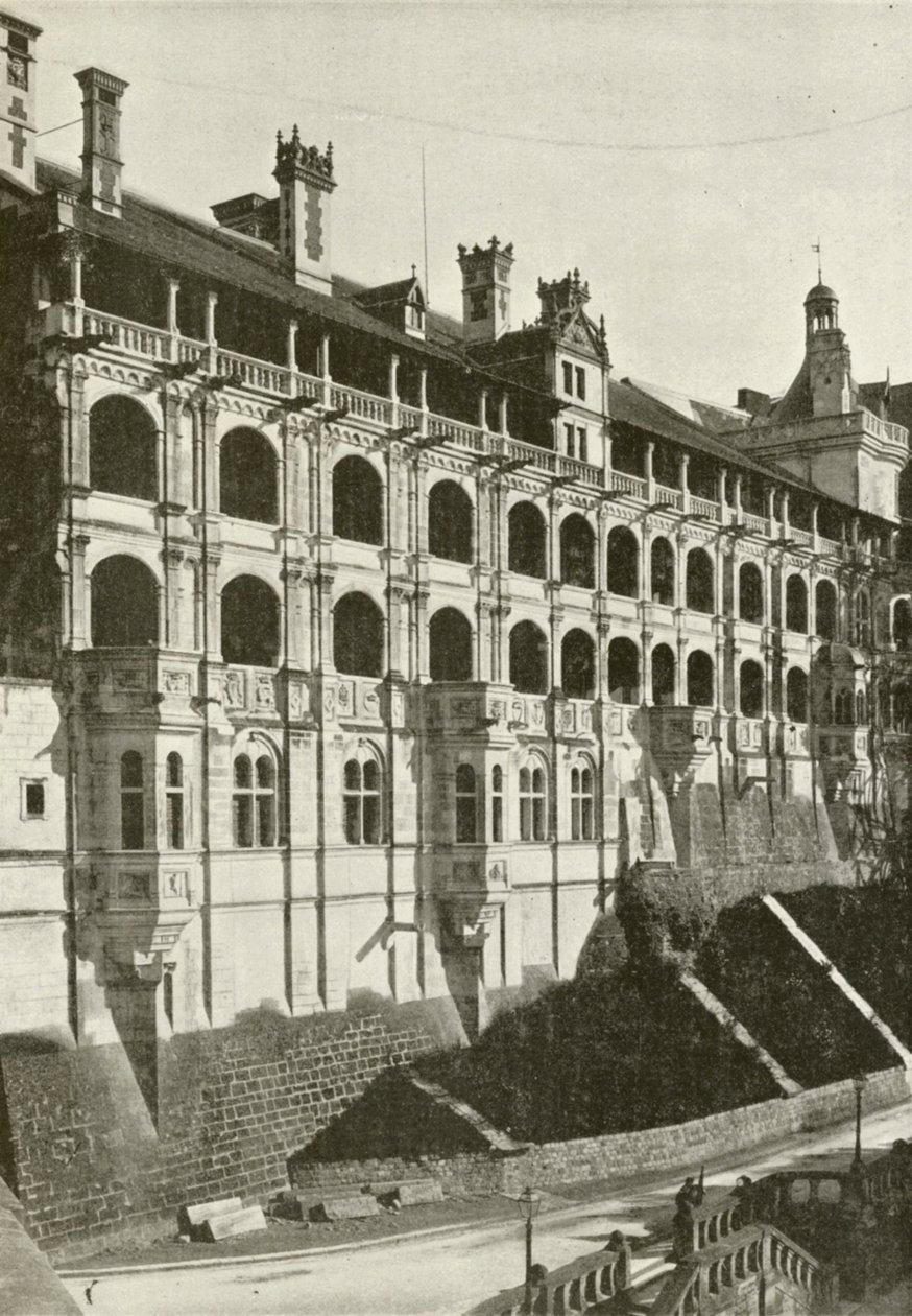 Blois, Facade of Francis I by French Photographer