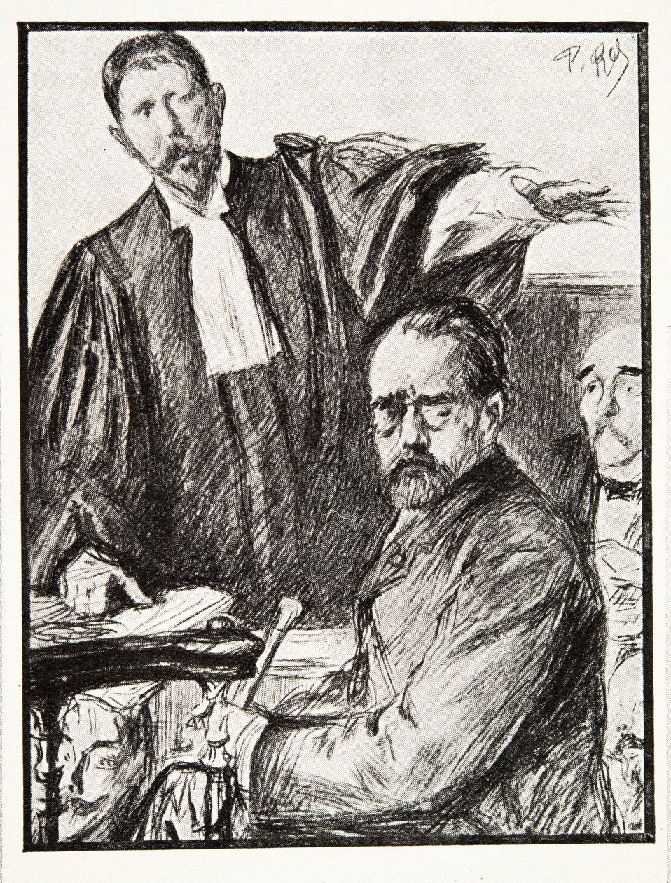 Dreyfus at His Trial, from Histoire de la Troisieme Republique, Vol. I, l