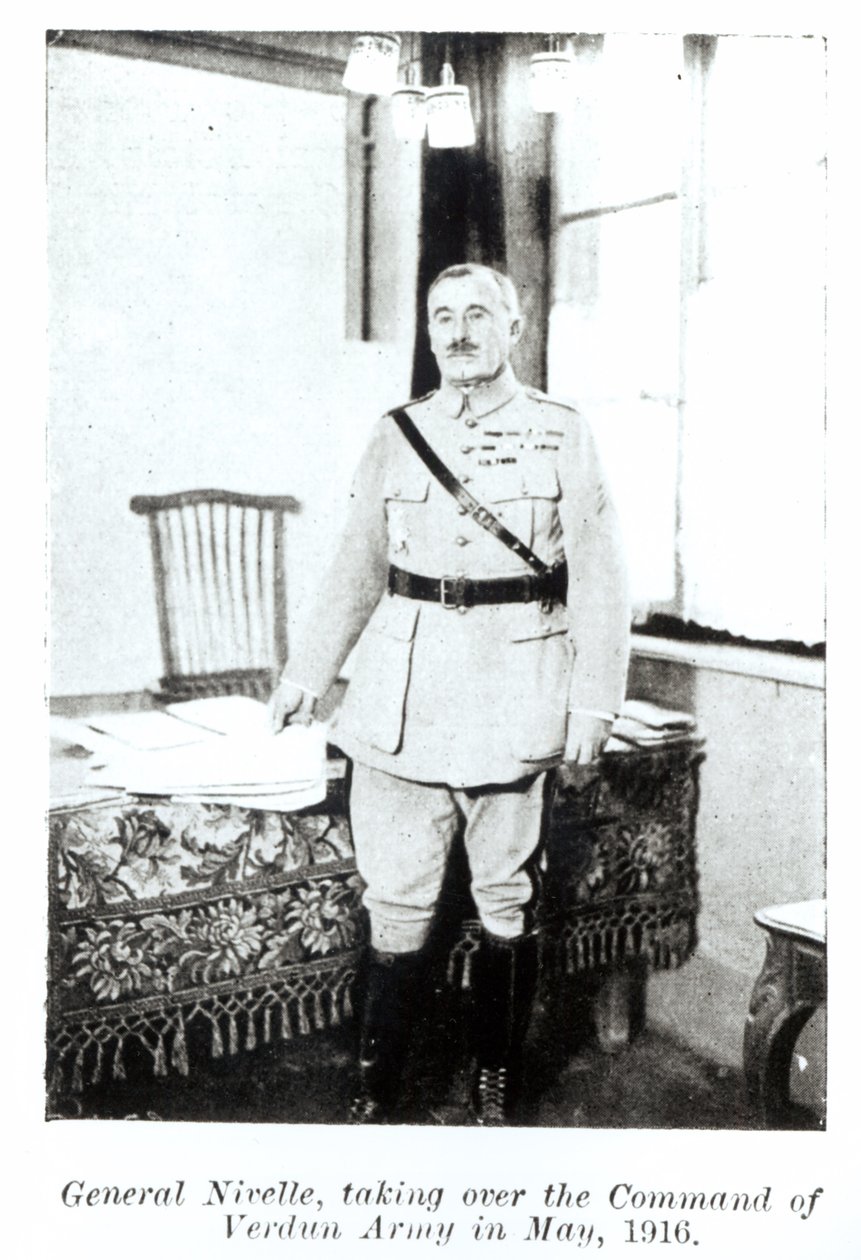 General Robert Nivelle Taking Over the Command of the Army at Verdun, May 1916 by French Photographer