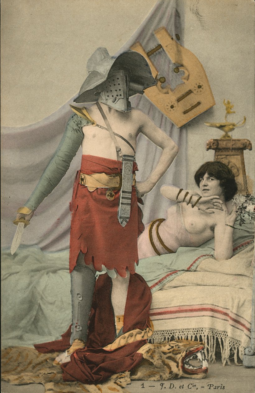 Gladiator and a Woman in Bed by French Photographer