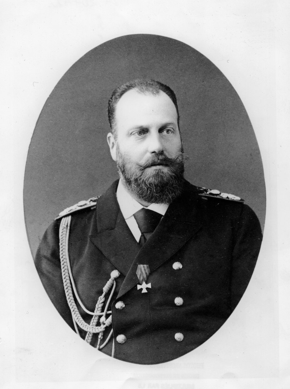 Portrait of Alexis Alexandrovitch Romanov, Grand Duke of Russia by French Photographer