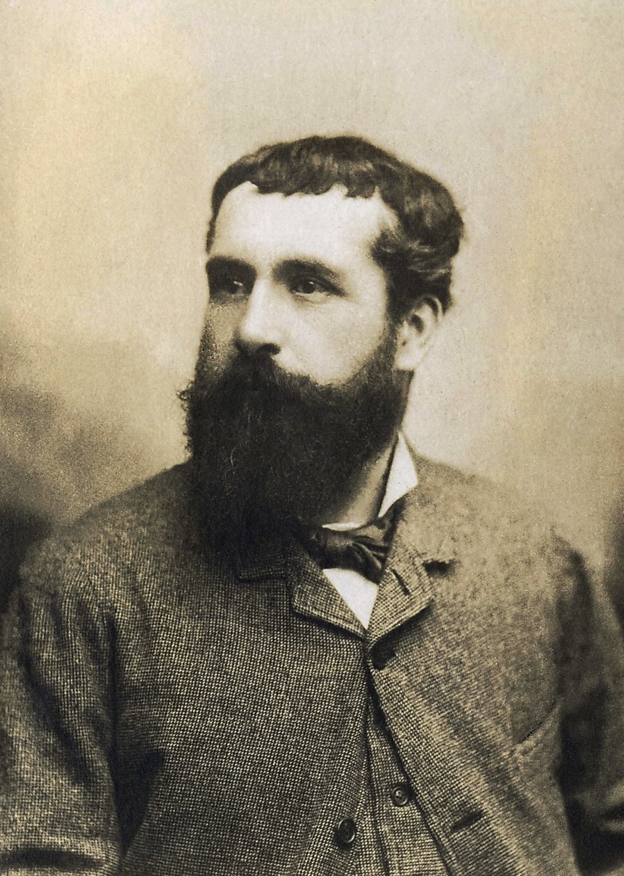 Portrait of Claude Monet (1840-1926) by French Photographer
