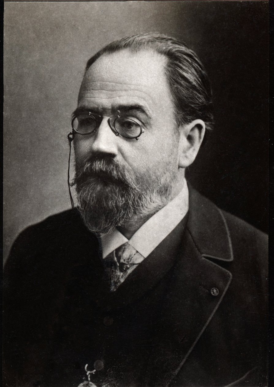 Portrait of Emile Zola by French Photographer