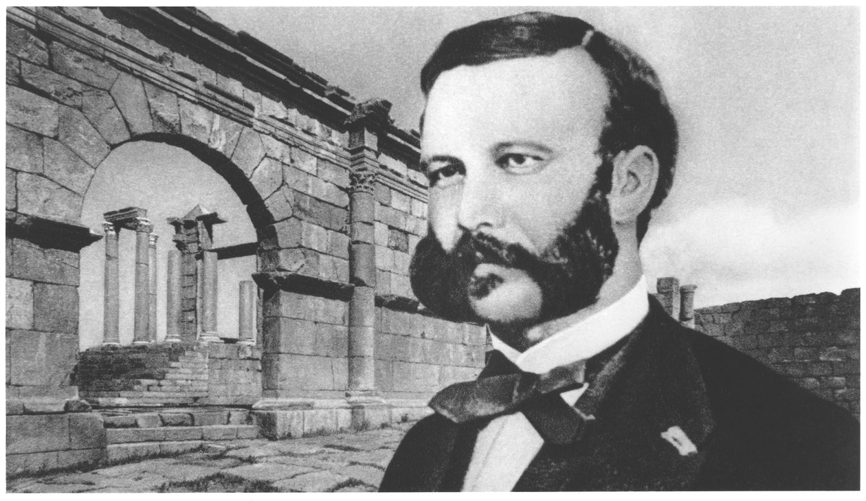 Portrait of Henri Dunant by French Photographer