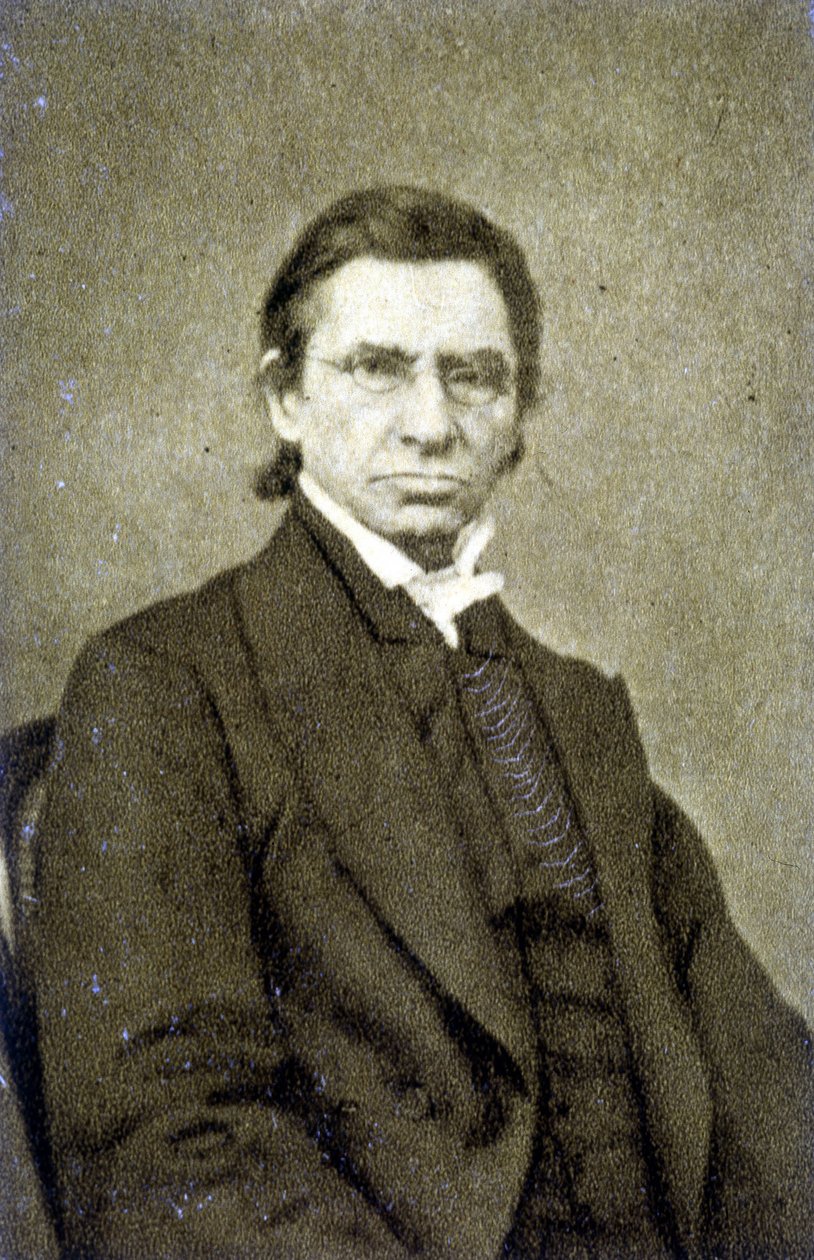 Portrait of Maximilian Emile Littré (1801 - 1881) in 1869 by French Photographer