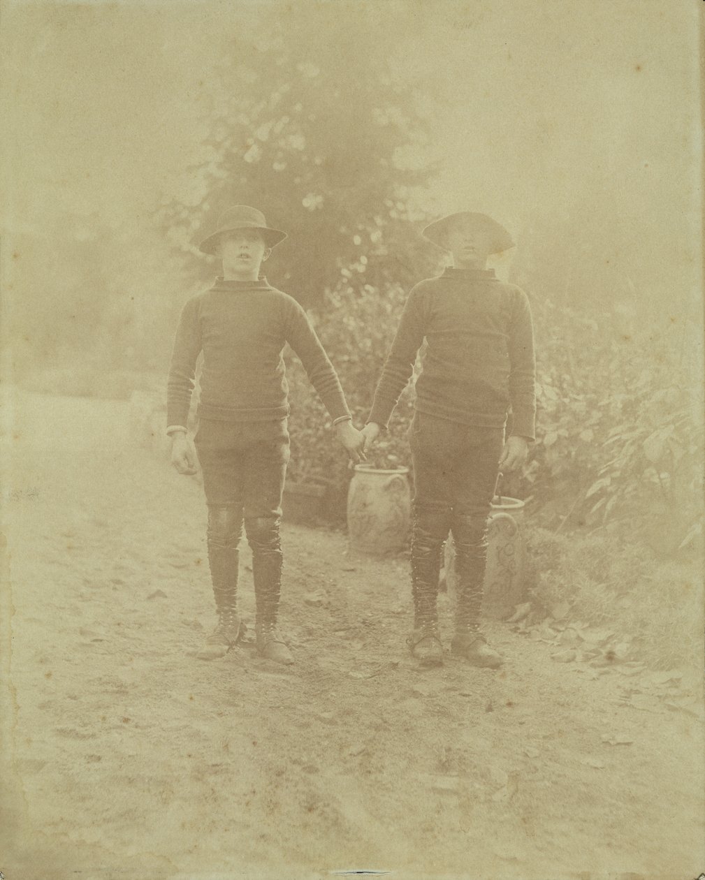 Portrait of Michel Monet and Jean-Pierre Hoschede by French Photographer