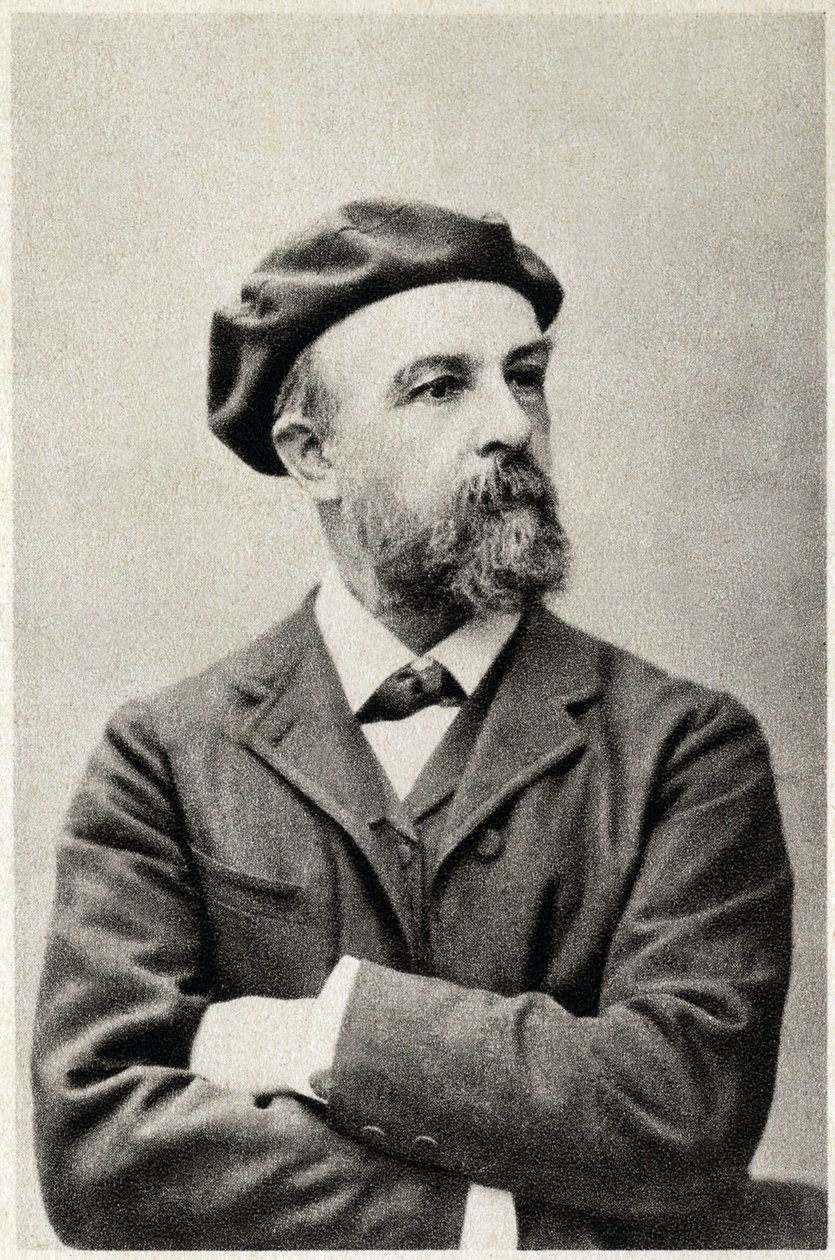 Portrait of Odilon Redon, French painter. Photography by French Photographer
