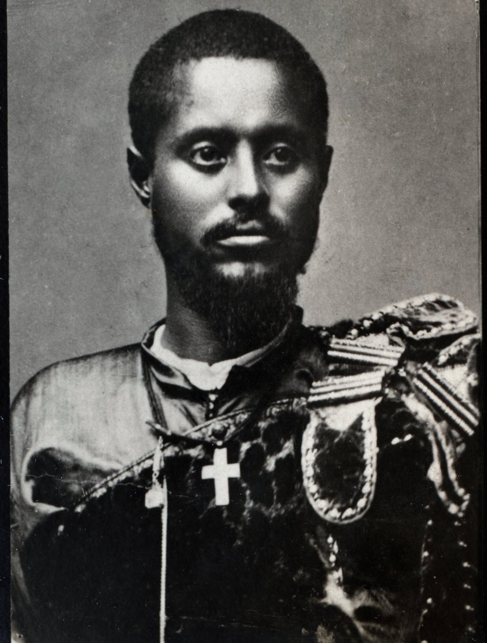 Portrait of Ras Makonnen, general and governor of Harar province in Ethiopia by French Photographer