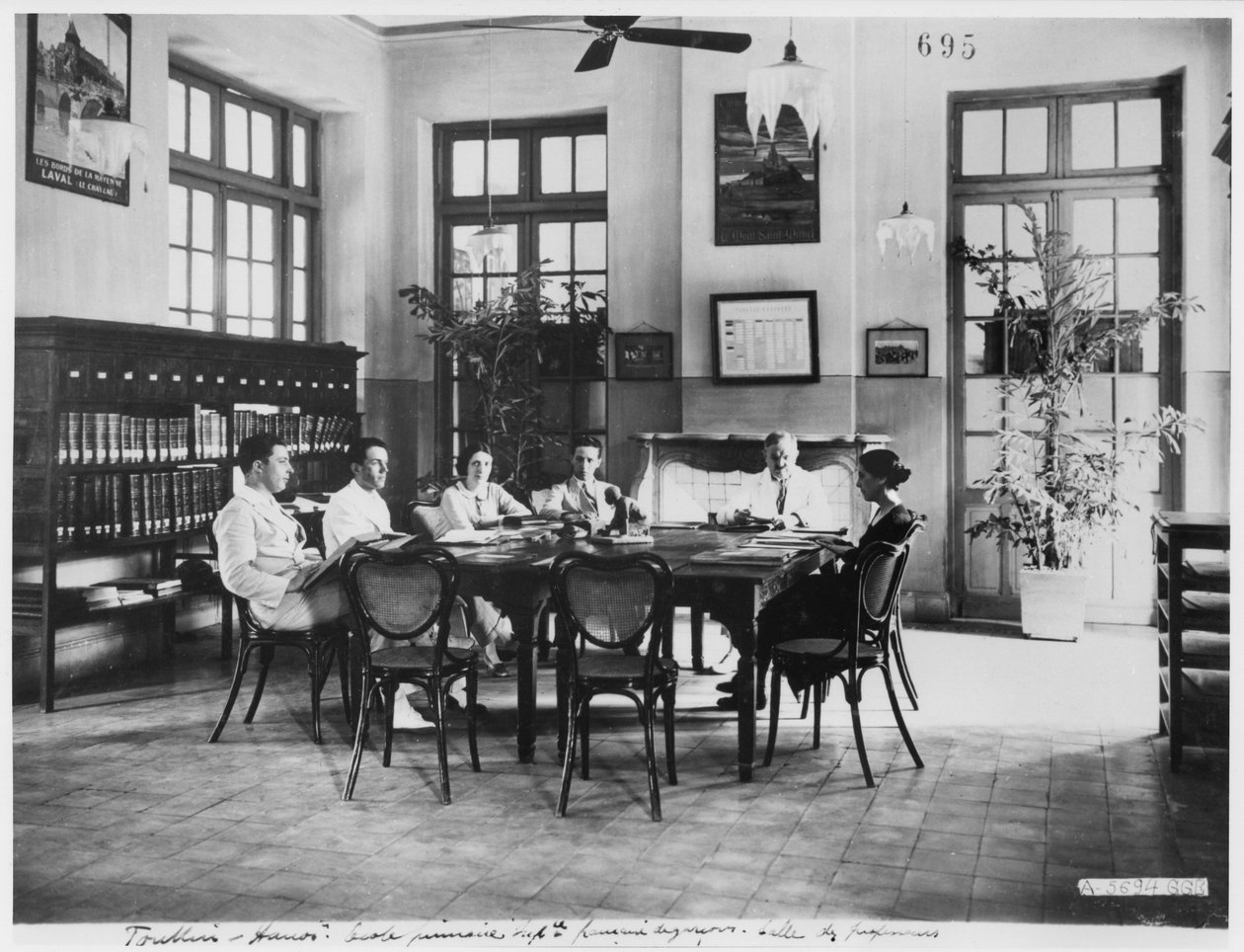 Primary school for boys at Hanoi, c.1920 by French Photographer