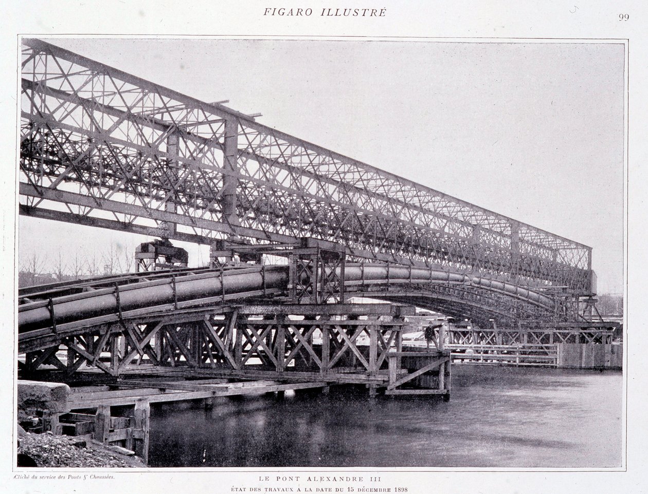 The Works of the Bridge Alexander III to 15/12/1898 - in 