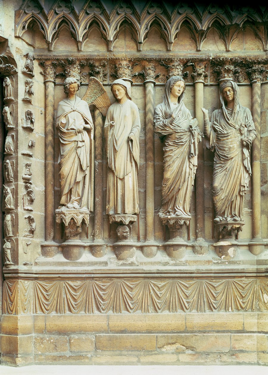 The Annunciation and the Visitation (detail) by French School