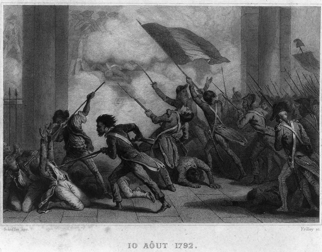 10 August 1792 (Fall of the Monarchy) by French School