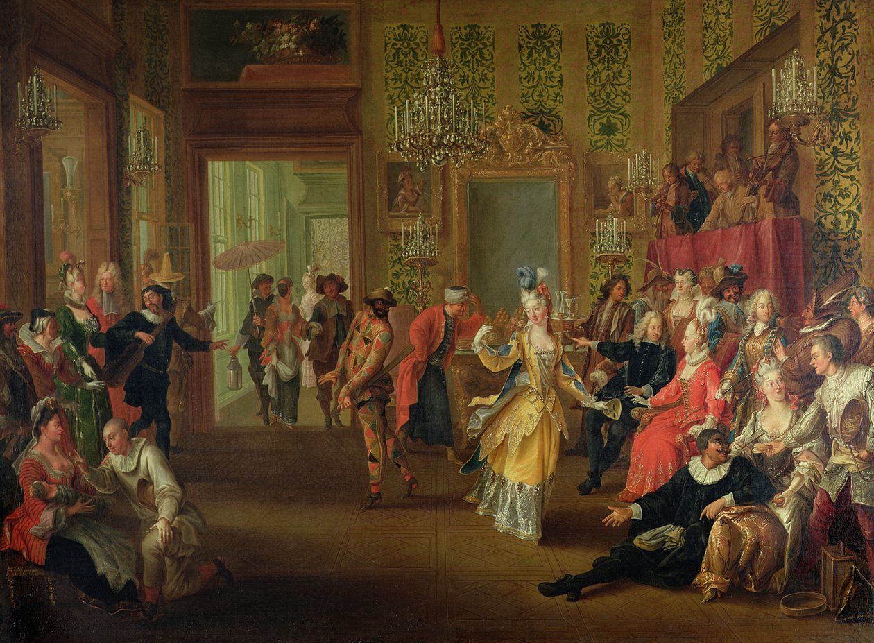 A Bal Pare during the Carnival by French School