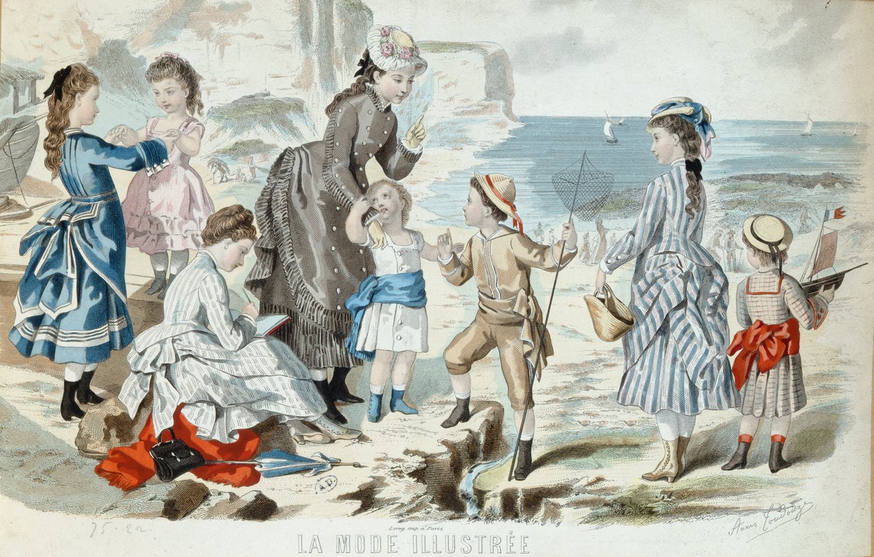 A Beach in Normandy, 1875 by French School