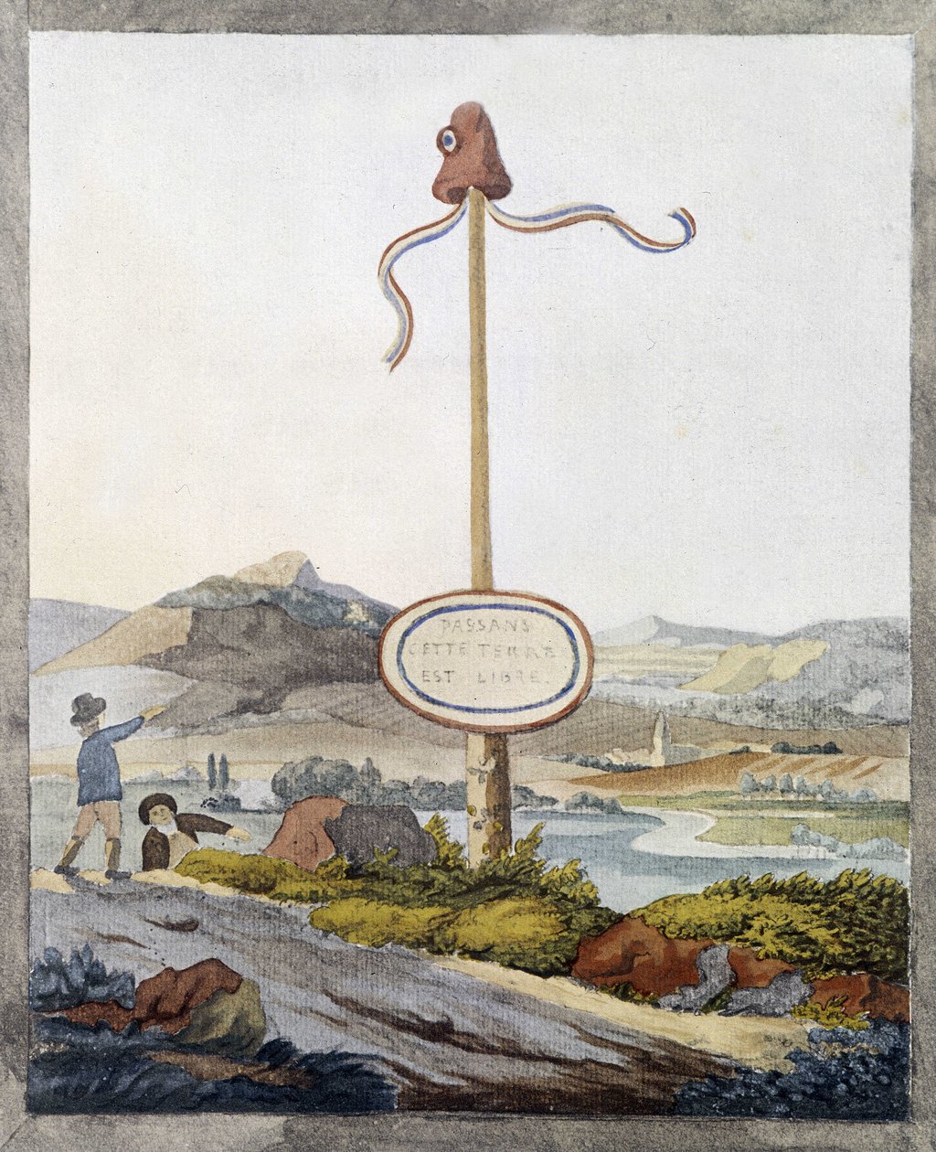A French border at the time of the revolution of 1789: 