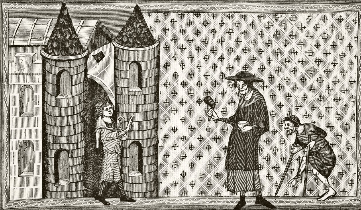 A Leper House, from 