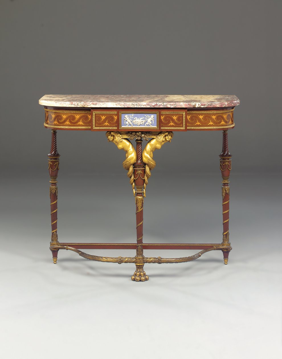 A Napoleon III console, in the manner of Jacob, by Maison Millet, Paris, c.1865 by French School