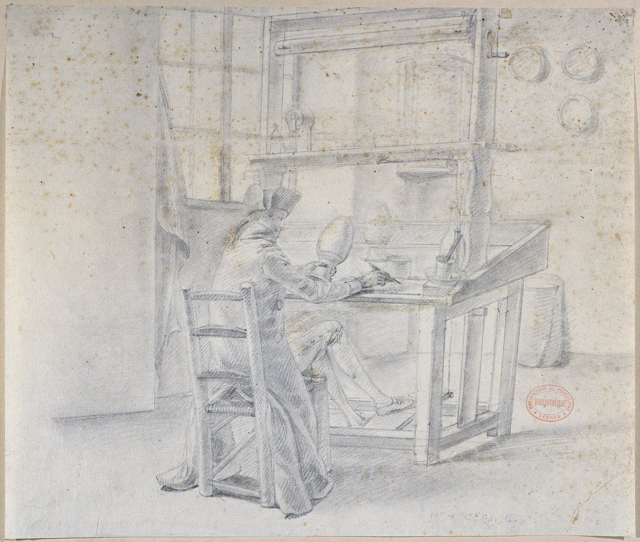 A Porcelain Painter at the Sevres Factory, c.1780 by French School