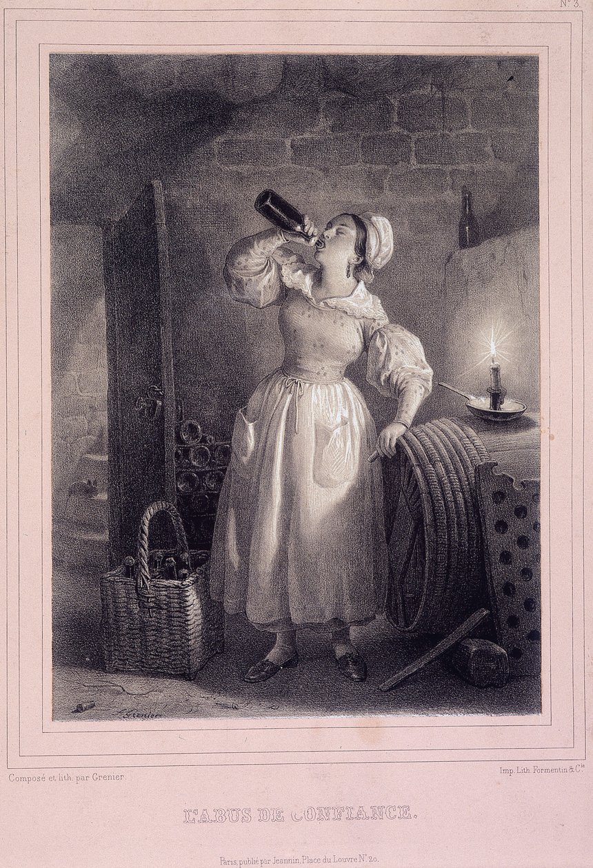 Abuse of trust (domestic drinking wine in the cellar) by French School