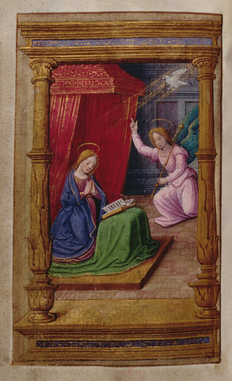 Annunciation, from a Book of Hours, Paris by French School